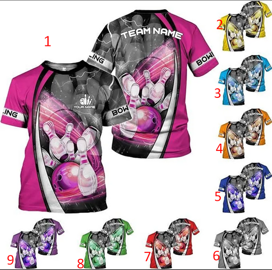 Discover Personalized Bowling Tshirts 3D, Bowling Shirts for Team, Bowling Shirt
