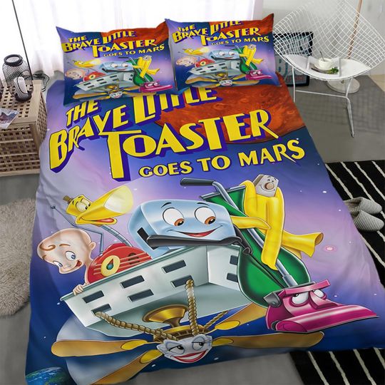 Discover The Brave Little Toaster Three Piece Printed Fashion Pattern Bedding Set