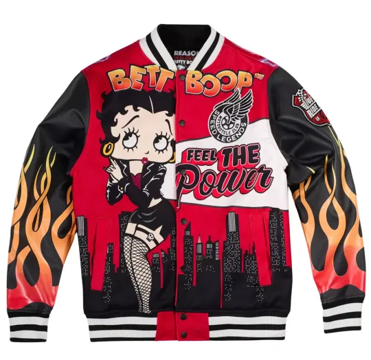 Discover Betty Boop Varsity baseball Jacket
