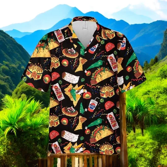 Discover Taco and Bell Hawaiian Shirt