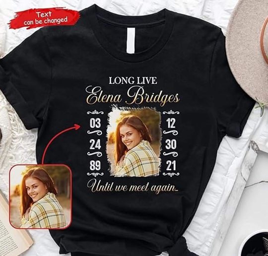 Discover In Loving Memory T-Shirt with Photo, Memorial T-Shirt, R.I.P. Shirt
