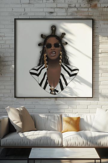 Discover Beyonc Digital Art Print poster
