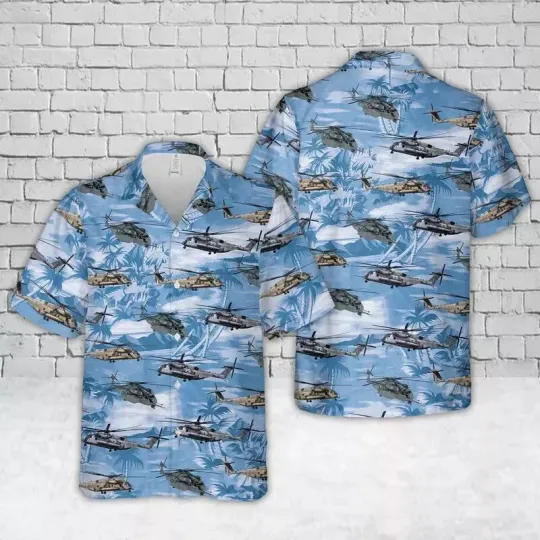Discover US Navy Sikorsky CH 53E Super Stallion Hawaiian Shirt