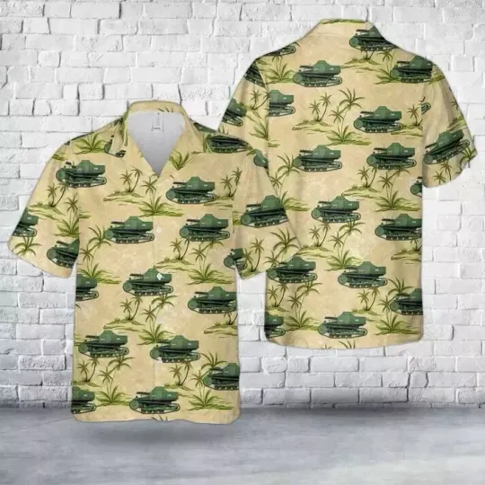 Discover Royal Netherlands Army Carden-Loyd Mk.VI Hawaiian Shirt
