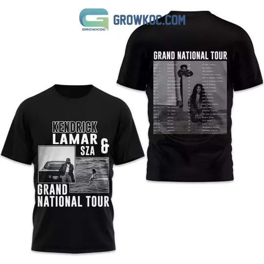 Discover Kendrick Lamar SZA Grand National Tour 2025 T-Shirt 3D