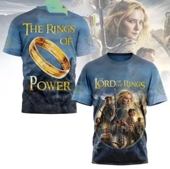 Discover The Lord Of The Rings The Rings Of Power Fan 3D T-Shirt