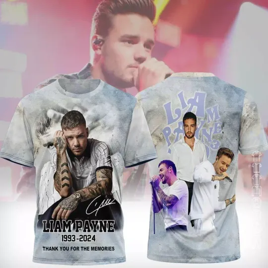 Discover RIP Liam Payne Signature 1993-2024 One Direction Unisex 3D T-shirt