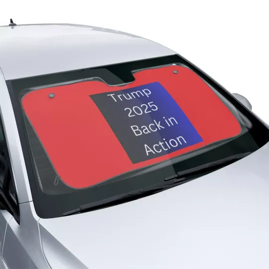 Discover Trump 2025 Car Sun Shades, Auto Accessories, Trump 2025 Back in Action