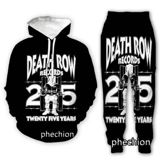 Discover DEATH ROW Hoodie Jogger Set