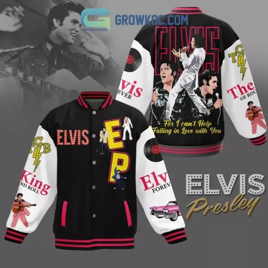 Discover Elvis Presley The King Loving Fan Baseball Jacket