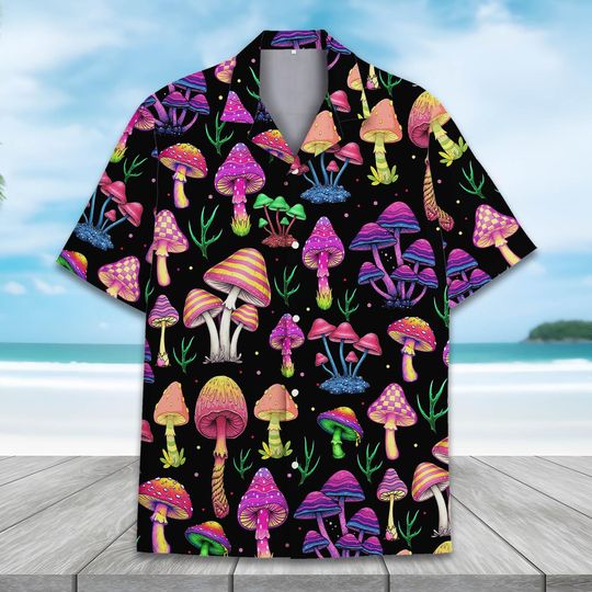 Discover Mushroom Hawaiian Shirt