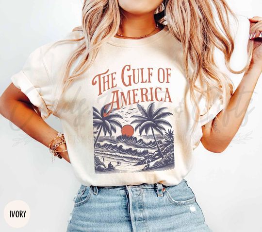 Discover Comfort Colors The Gulf of America Shirt, Summer Vibes 2025 Shirt