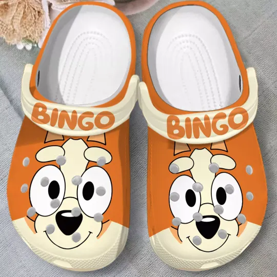Discover Funny Bingo Face Cartoon Clogs