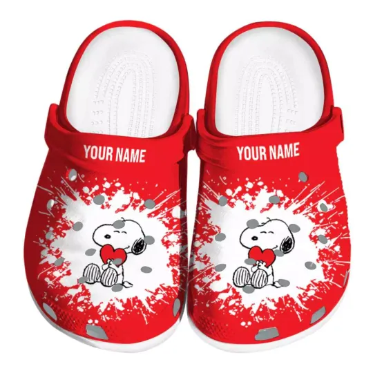 Discover Cute Snoopy Red Clogs Shoes