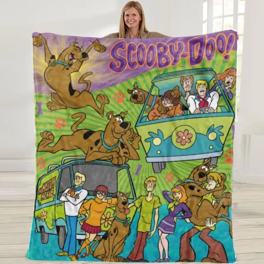 Discover Scooby Doo Blanket cartoon Soft Bed Plush Throw  Birthday Gift