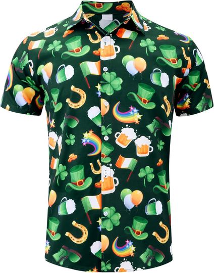 Discover uideazone Mens St.Patrick's Day Shirts 3D Printed Irish
