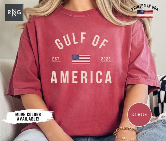 Discover Gulf of America Shirt, Comfort Colors Unisex Patriotic Tee, United States of America Shirt