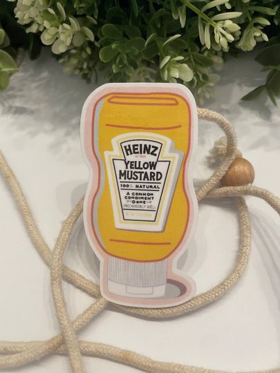 Discover Cute Retro Mustard Laptop sticker Tablet decal