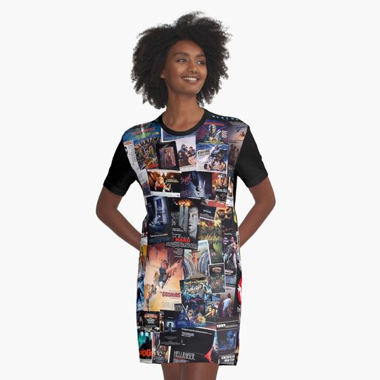 Discover 1980s Movie Posters Graphic Women's T-shirt Dresses