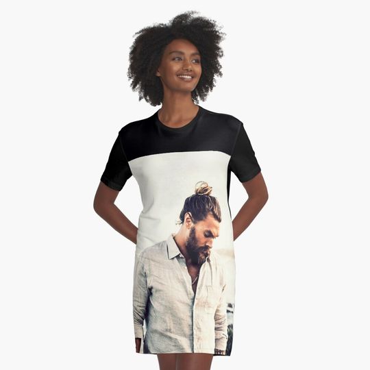 Discover Jason Momoa, Good V, Beach, Sunshine, Ocean, Filter, Good V, Cool, Blue, Aqua blue, Gift, Present, Ideas, Summer, Spring Graphic T-Shirt Dress
