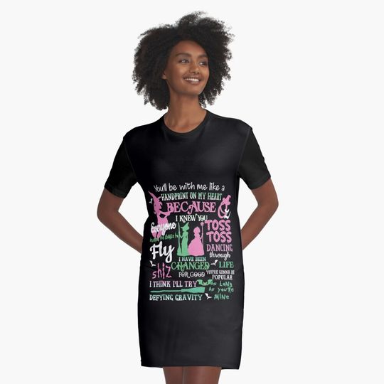 Discover Wicked New Movie Graphic Women's T-shirt Dresses, Wicked Fan Gift