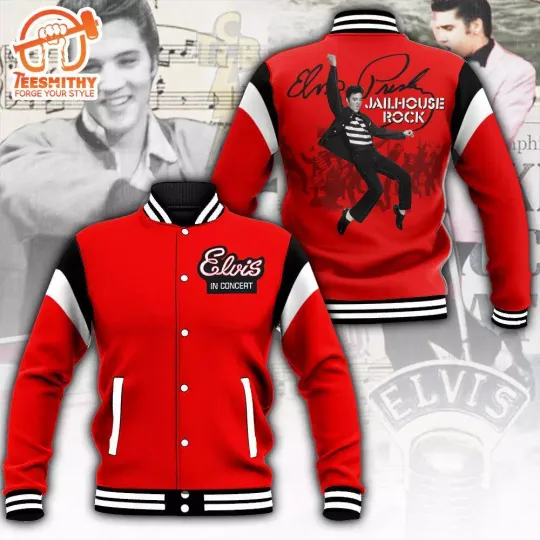 Discover Elvis Presley Varsity Jacket Rock Music