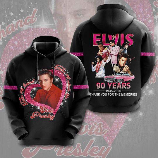 Discover Elvis Presley Shirt, Elvis Presley 1935 2025 Shirt, King Of Rock 3D Hoodie, Rock Music Shirt, Gift For Elvis Fan, Trendy Hoodie