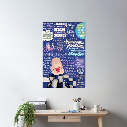Discover Katy Perry Smile Lyric Print Poster