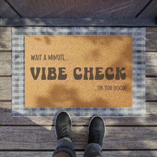 Discover Vibe Check Coir Doormat