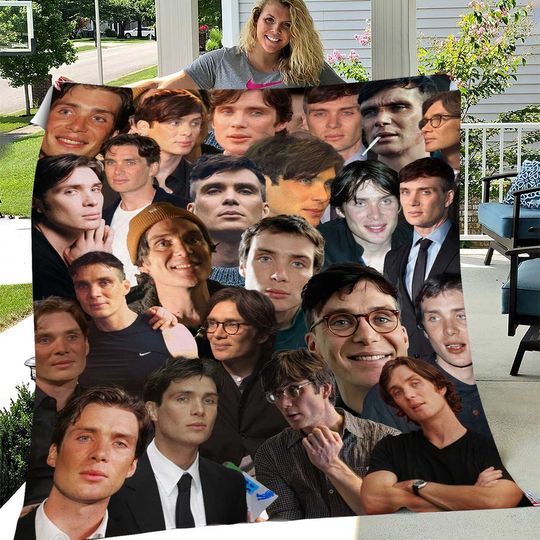Discover Cillian Murphy Photo Fleece Blanket