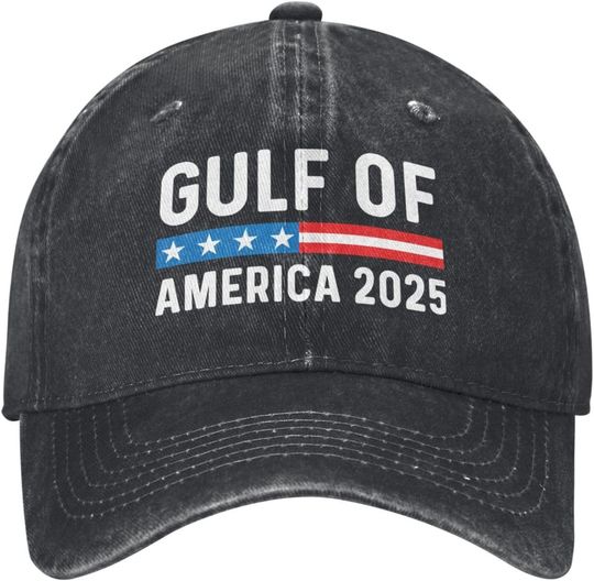 Discover Gulf of USA America 2025 Baseball Caps for Trucker Adjustable Hats Cute Hat Black Hat