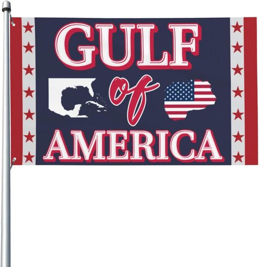 Discover Gulf Of America Flag Funny Gulf Of Mexico Usa Flag Map Flag Banner