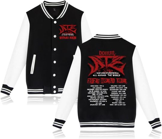 Discover Stray Kids Merch Dominate World Tour Women Men Coat Baseball Jacket