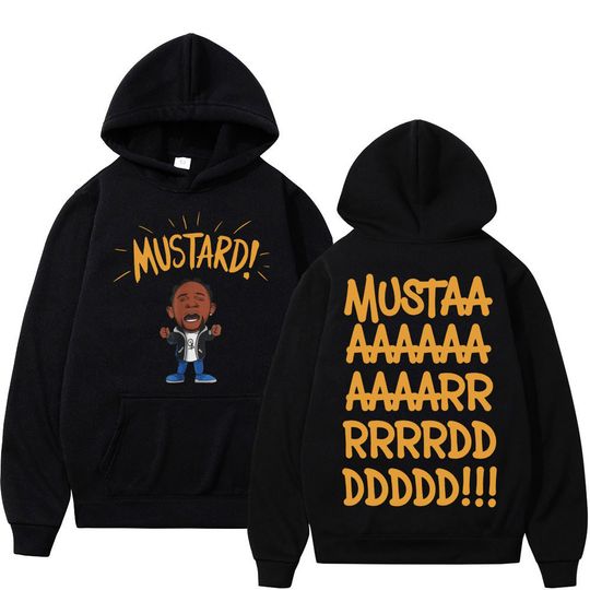 Discover Hot Rapper Kendrick Lamar Mustard Hoodie Men's Women's Fashion