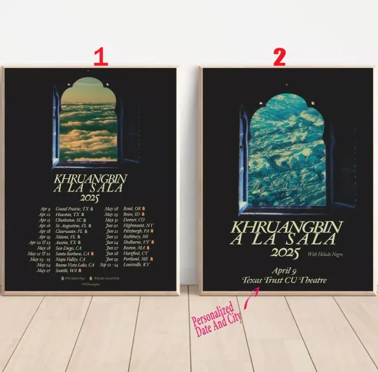 Discover Custom khrua bin A La Sala 2025 Tour Poster