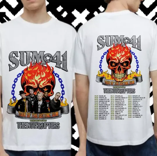 Discover Sum 41 American Tour 2025, Hoodie Sum 41,Tour of The Setting Sum Tshirt