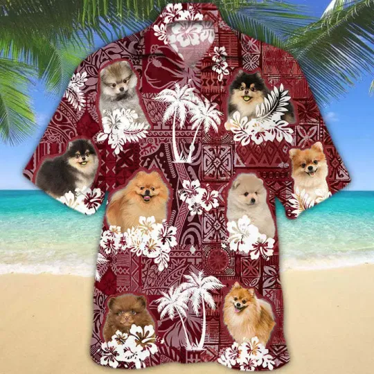 Discover Pomeranian Hawaiian Shirt Dog Hawaii Aloha Beach Shirt