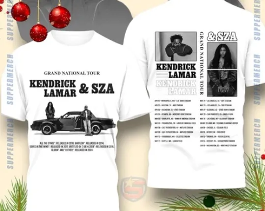 Discover Grand National Tour Kendrick Lamar And Sza T-shirt 3D