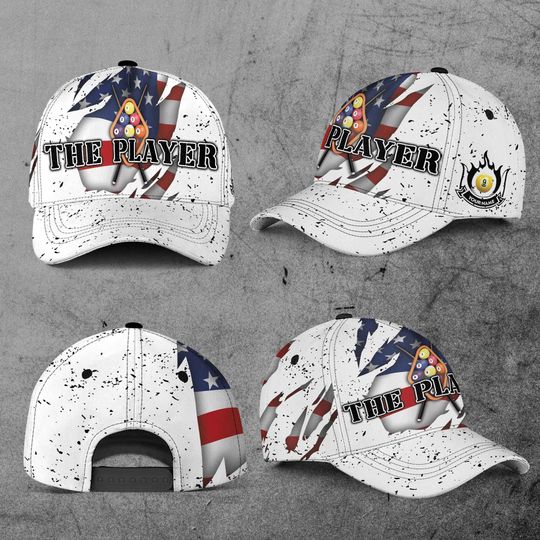Discover Personalized Name Billiards Pool Team Club Men 3D Baseball Cap