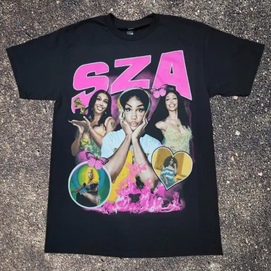 Discover SZA Pink R&B Artist Graphic T-shirt