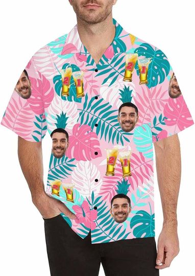 Discover Custom Face Hawaiian Shirt for Boyfriend Husband