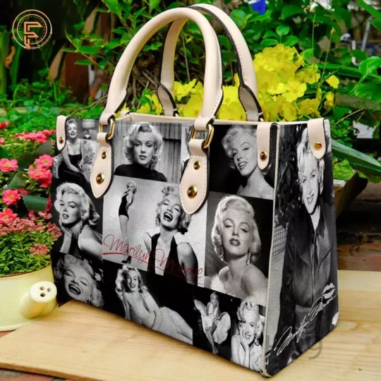 Discover Marilyn Monroe Leather Handbag, Vintage Movie Lovers Bag