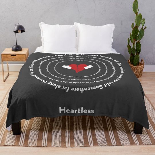 Discover heartless kanye 808 poster Throw Blanket