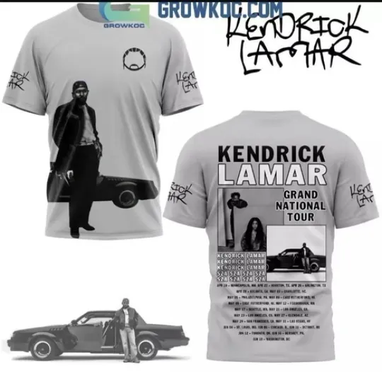 Discover Kendrick Lamar 2025 Ready For Grand National Tour T-Shirt 3D