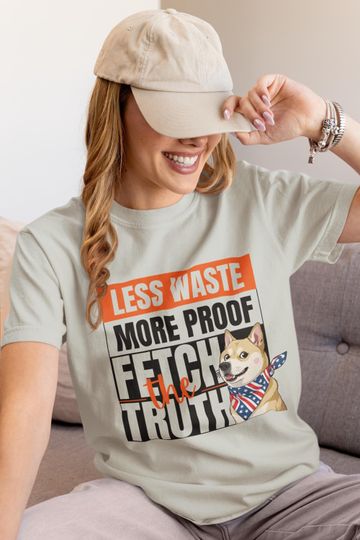 Discover DOGE Shirt | Less Waste More Proof | Funny Graphic Tee