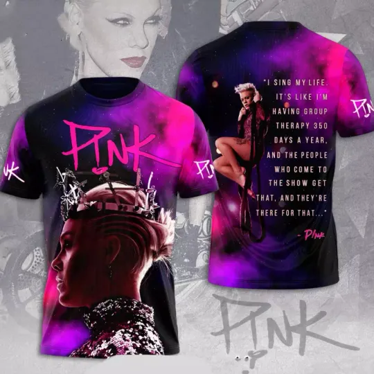 Discover P!nk Inspirational Quotes All Over Print 3D T-shirt