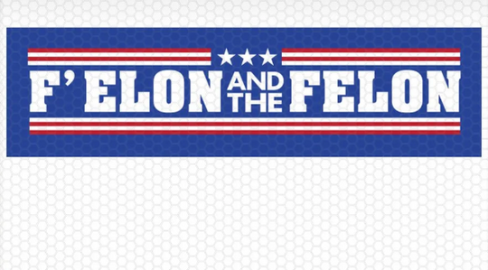 Discover F' Elon Musk and The Felon Donald Trump Bumper Sticker