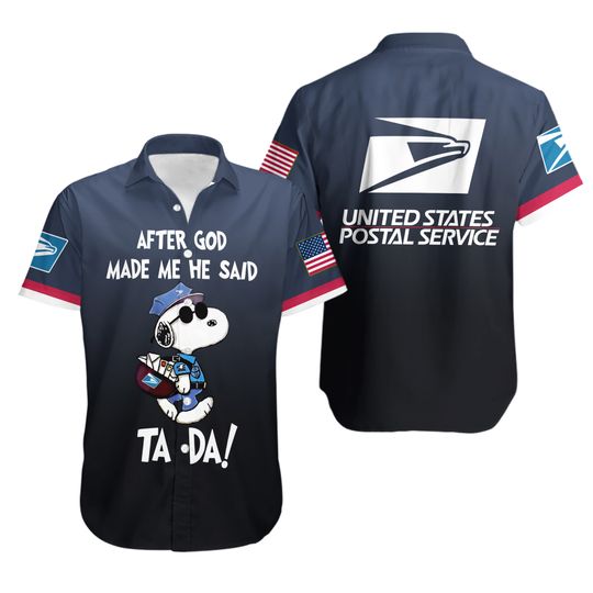 Discover Snoopy Love Postal Worker 3D Hawaii Shirt, Postal Worker Shirt