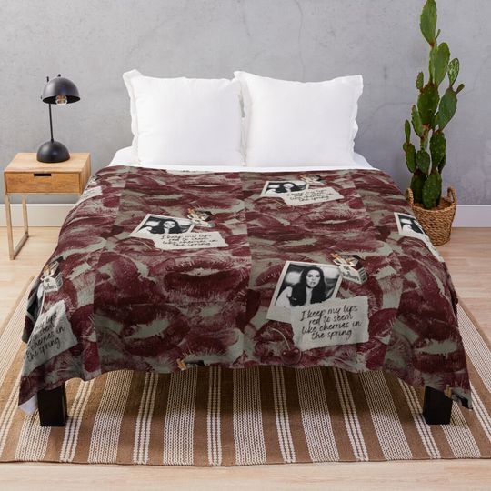 Discover Lana Del Rey Ultraviolence Cherry t Throw Blanket