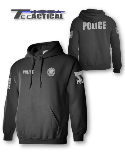 Discover Custom POLICE Hoodie with Badge